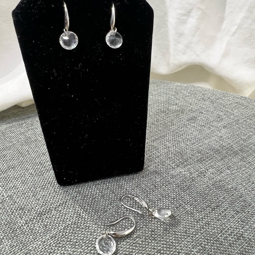 Pandora Sterling Silver Very trendy earrings Cute 100% AAA New Zealand zircon☑️